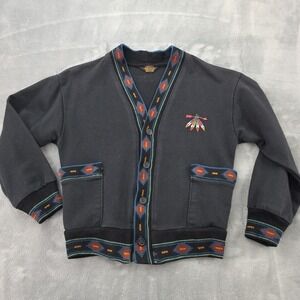 Vintage Boy's Cardigan 1980's 2 Pocket Made In USA Please See Photos For MSR